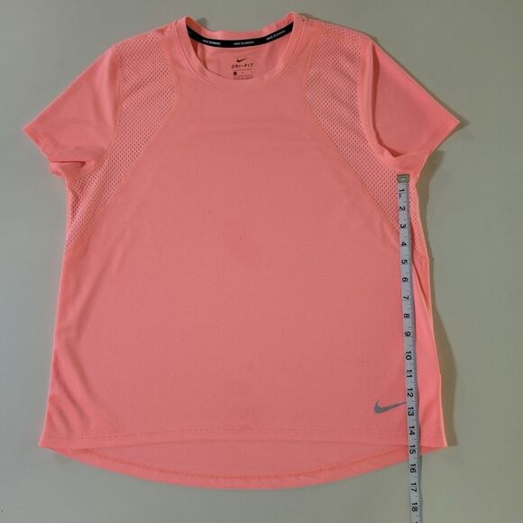 Nike Women's Orange Dri-FIT Crewneck Short Sleeve Top - Picture 9 of 16